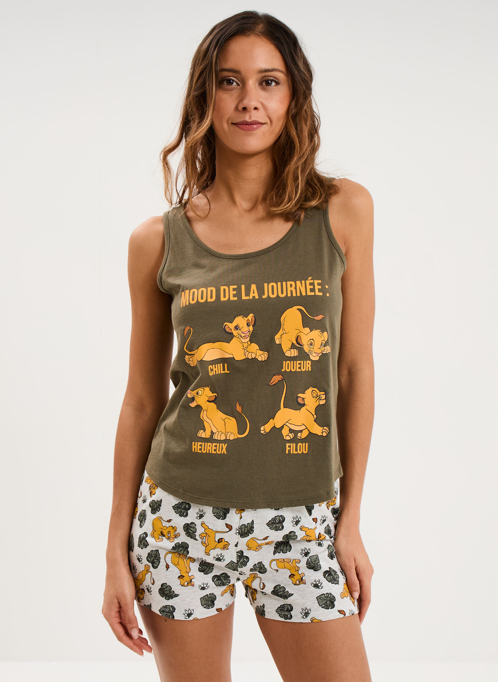 Combinaisons SHLPYJDEB_ROILIONMOOD femme vert Le Roi lion Combinaisons SHLPYJDEB_ROILIONMOOD femme vert Kaki