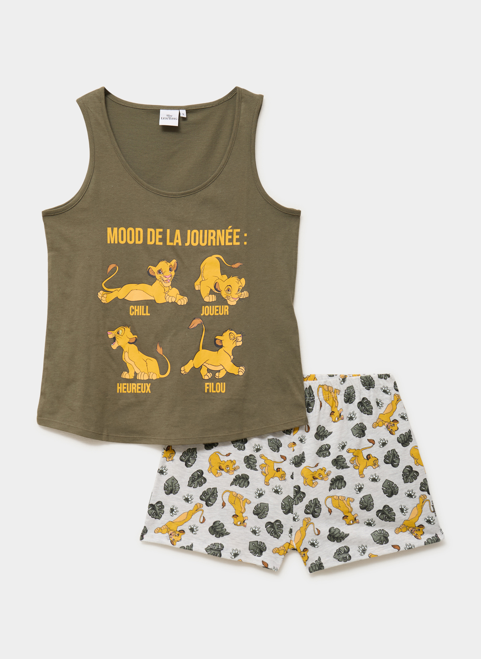 Combinaisons SHLPYJDEB_ROILIONMOOD femme vert Le Roi lion Combinaisons SHLPYJDEB_ROILIONMOOD femme vert Kaki