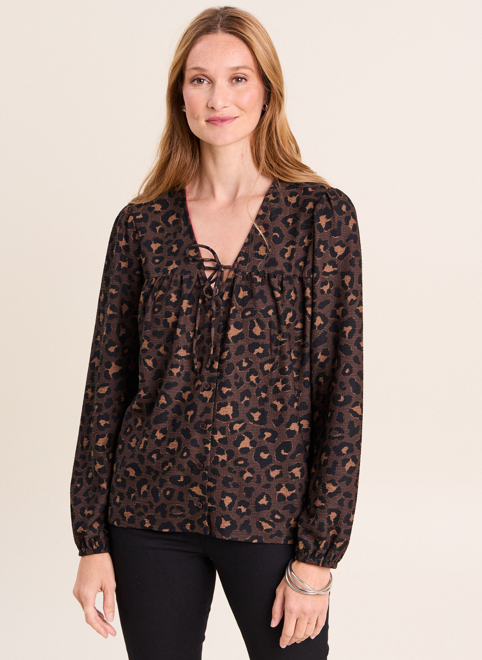 Blouses TILEOBACK femme marron Bréal Blouses TILEOBACK femme marron Marron