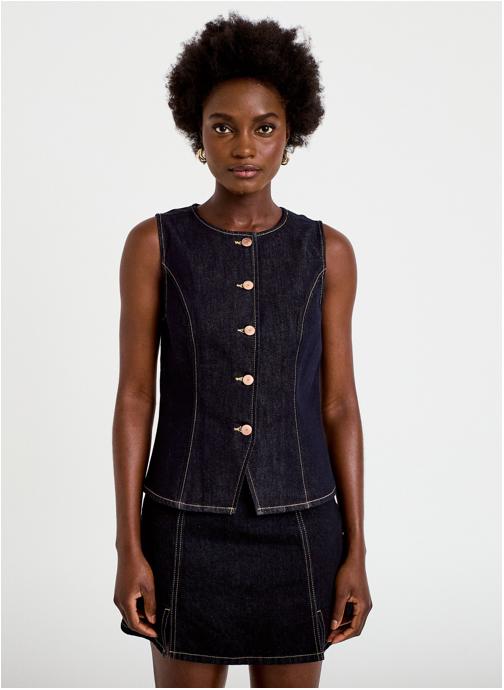Cache Cache Gilets GILGARDEN femme bleu