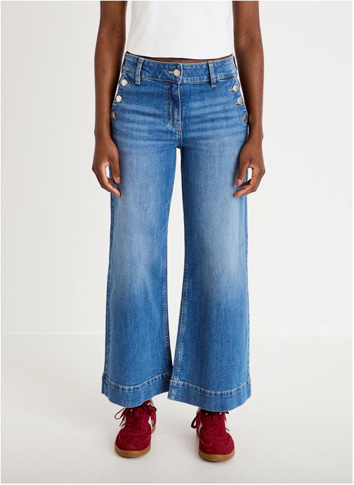 Cache Cache Jeans droit DELHO-SAIL femme bleu
