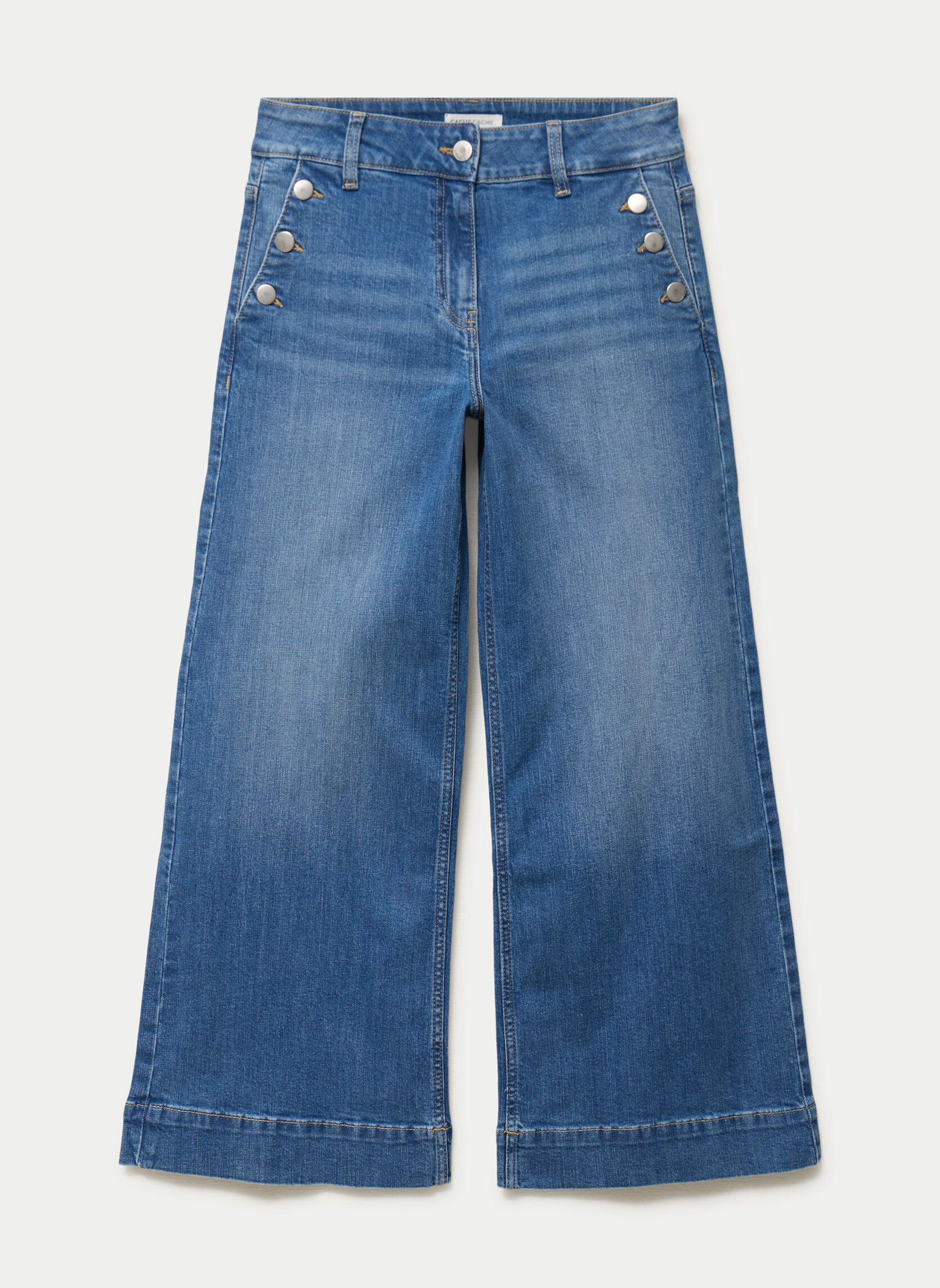 Jeans droit DELHO-SAIL femme bleu Cache Cache Jeans droit DELHO-SAIL femme bleu Bleu