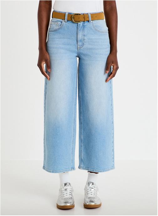 Cache Cache Jeans droit DELHO-CROPS femme bleu