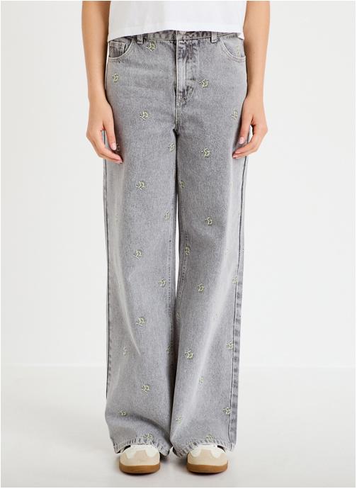 Cache Cache Jeans droit DELHO-LOTYBR femme gris