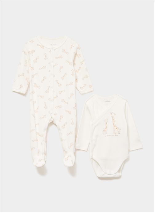 KIMBALOO Pyjamas et Grenouillères KIM1_SET_PAPATTE fille blanc