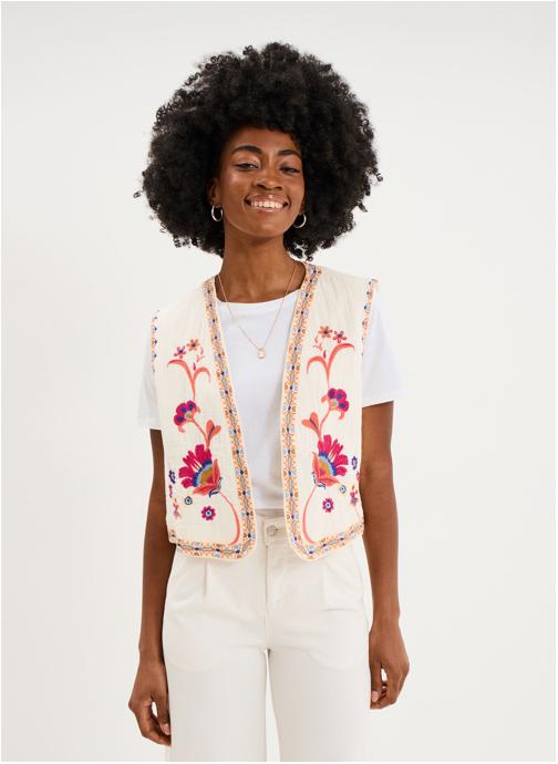 CREEKS Vestes sans manches CRE3_GBROD femme rose