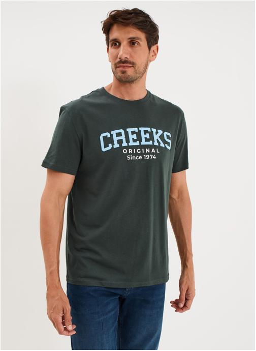 CREEKS Tee-shirts CRE1TUPAC_GREEN homme vert