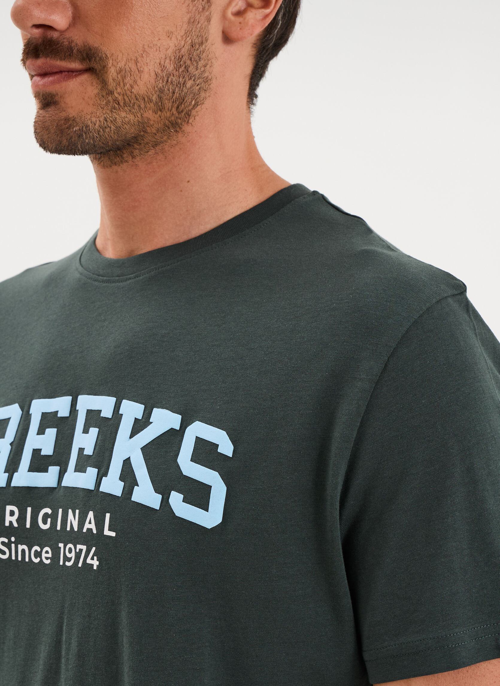 Tee-shirts CRE1TUPAC_GREEN homme vert CREEKS Tee-shirts CRE1TUPAC_GREEN homme vert Vert