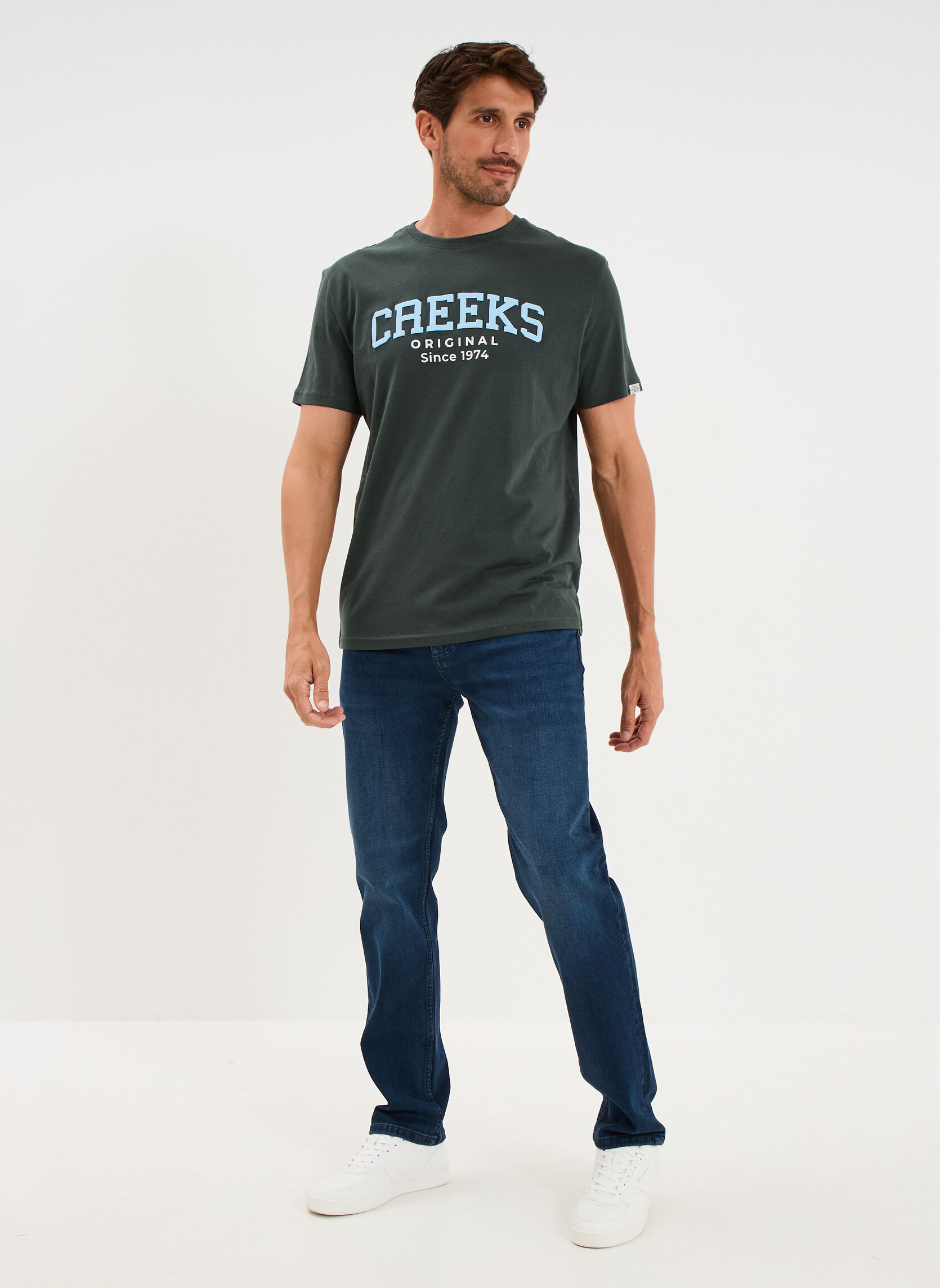 Tee-shirts CRE1TUPAC_GREEN homme vert CREEKS Tee-shirts CRE1TUPAC_GREEN homme vert Vert