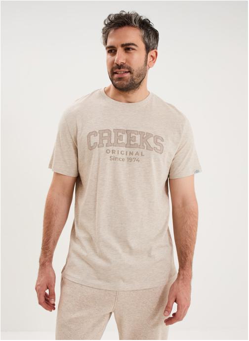 CREEKS Tee-shirts CRE1TUPAC_CHINEBIRCH homme beige