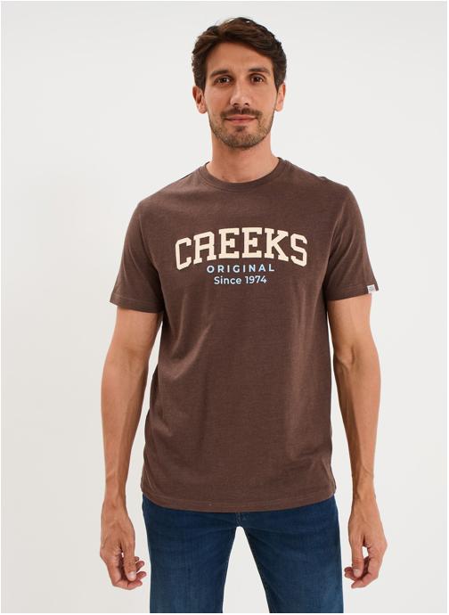 CREEKS Tee-shirts CRE1TUPAC_TURKISH homme marron