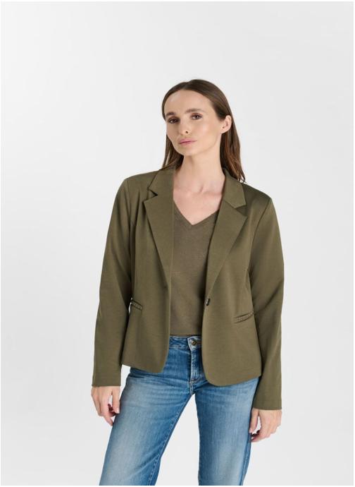 Le temps des cerises Vestes Veste LESLY Khaki femme vert