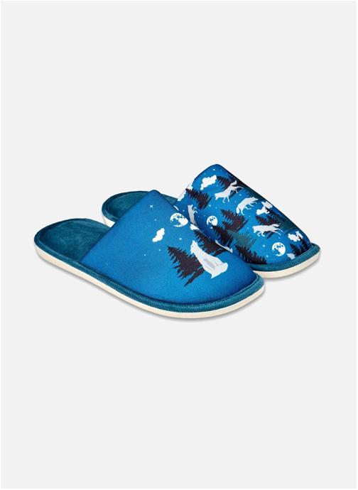 Dedoles Chaussons Loup et Lune homme multicolore