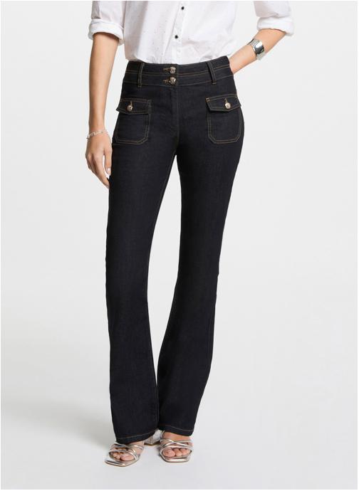 Morgan Jeans droit 252-POLEN4 femme bleu