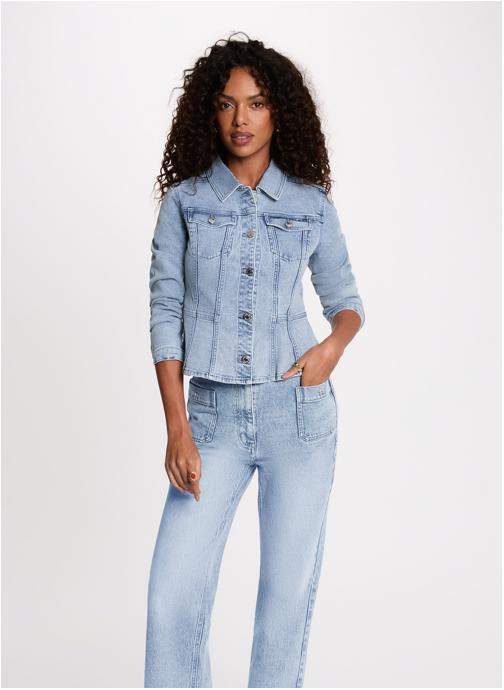 Morgan Vestes en jean 262-VILIKA femme bleu