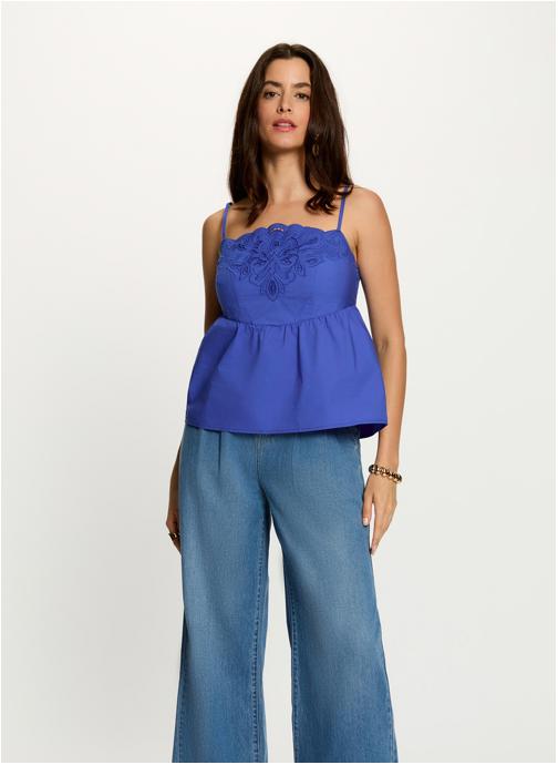 Morgan Débardeurs 262-OCELEST femme bleu