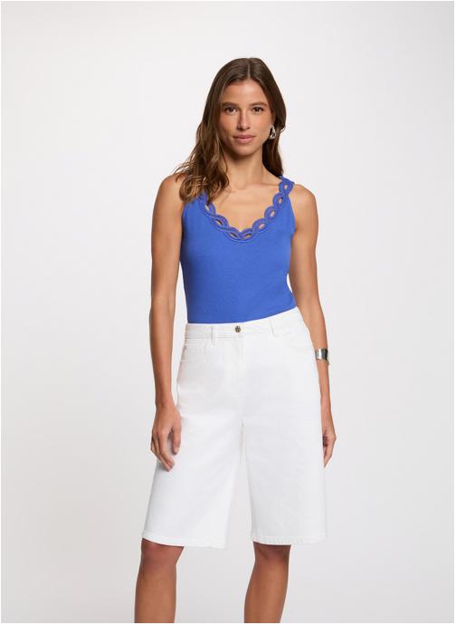 Morgan Débardeurs 262-BSUMMER femme bleu