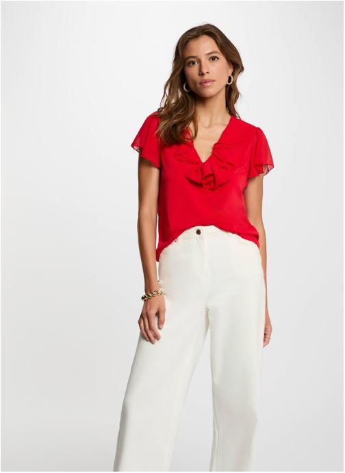 Morgan Tee-shirts 262-DCAROLA femme rouge