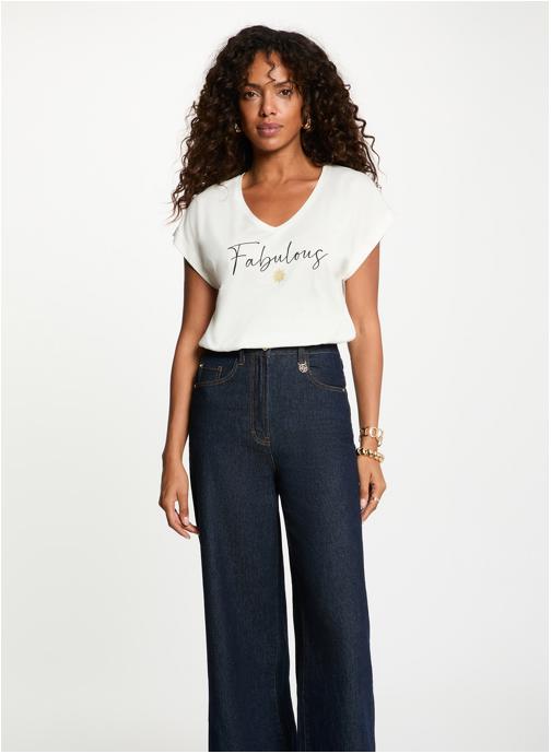 Morgan Tee-shirts 262-DFABI femme blanc