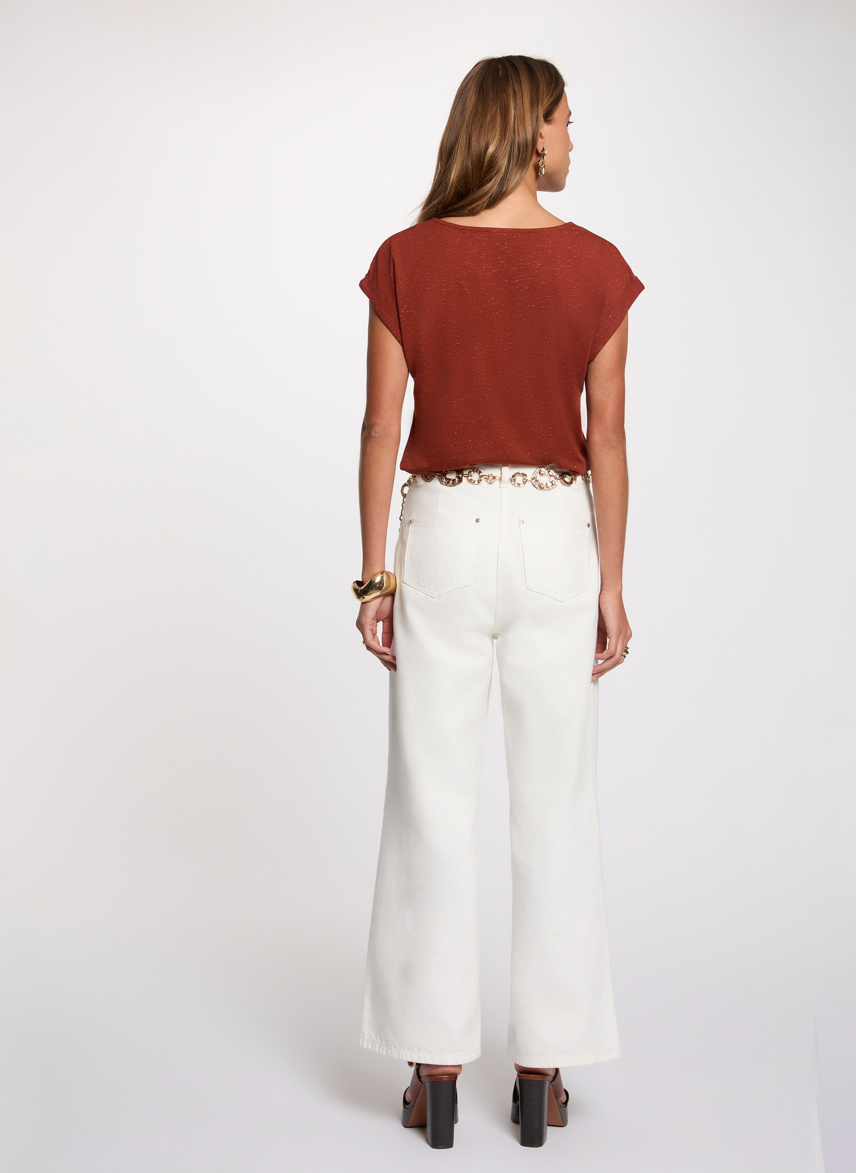 Tee-shirts 261-DAKA femme marron Morgan Tee-shirts 261-DAKA femme marron Marron