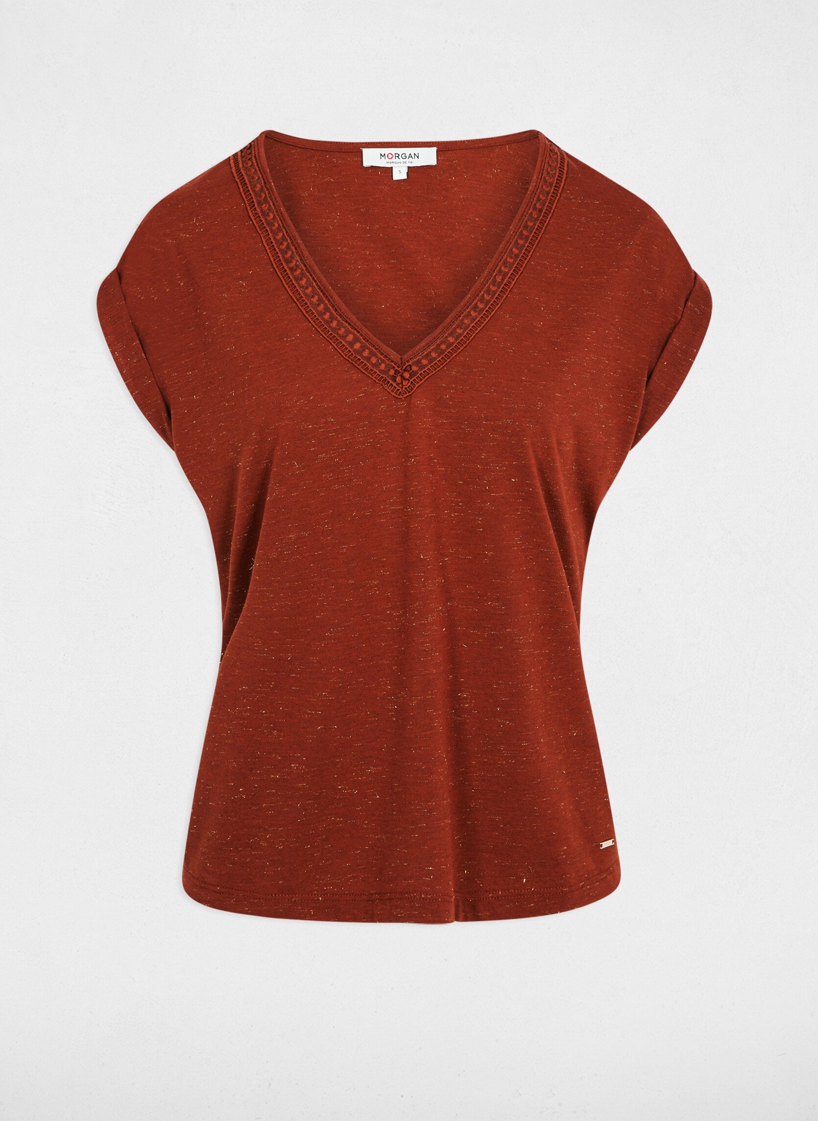 Tee-shirts 261-DAKA femme marron Morgan Tee-shirts 261-DAKA femme marron Marron