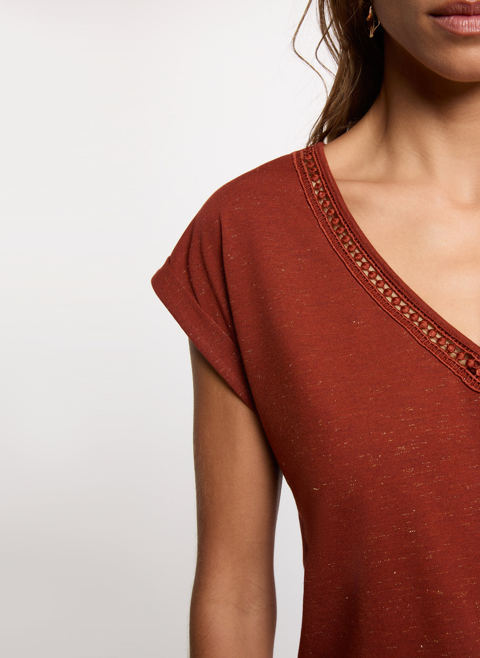 Tee-shirts 261-DAKA femme marron Morgan Tee-shirts 261-DAKA femme marron Marron