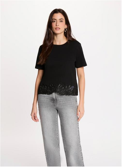 Morgan Tee-shirts 262-DION femme noir
