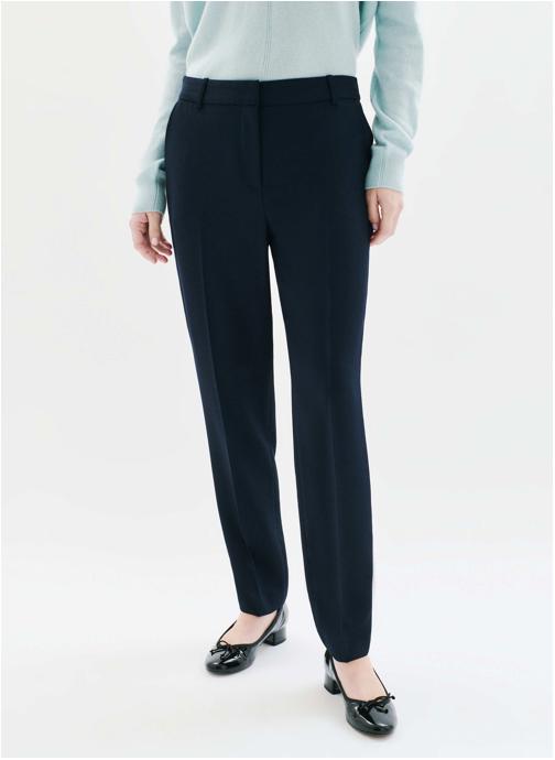 Caroll Pantalons droit 261P-PGUST femme bleu