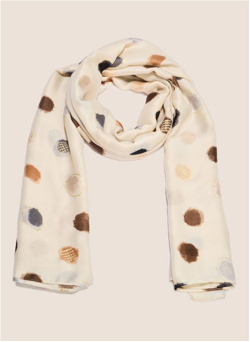 Bréal Foulards FIMULTIPOIS femme beige