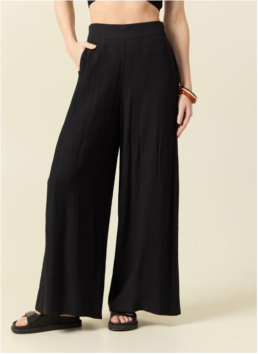 Bonobo Pantalons droit MATCHUNIPANF femme noir