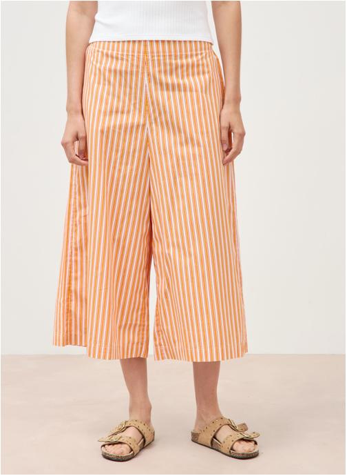 Bonobo Pantalons droit POPLINPANF femme orange