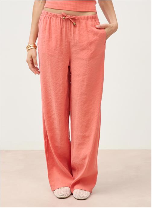Bonobo Pantalons droit DAILYPAN#2F femme rose