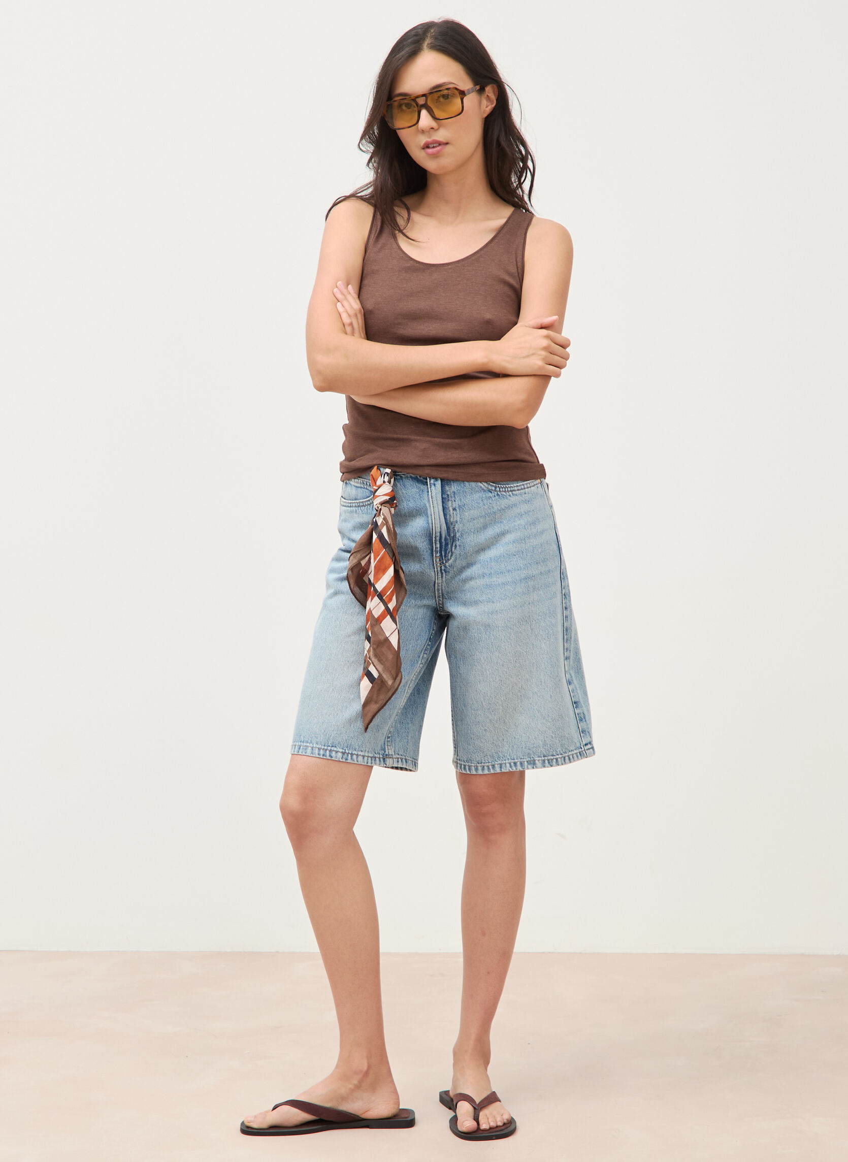 Shorts JORT1F femme bleu Bonobo Shorts JORT1F femme bleu Bleu clair