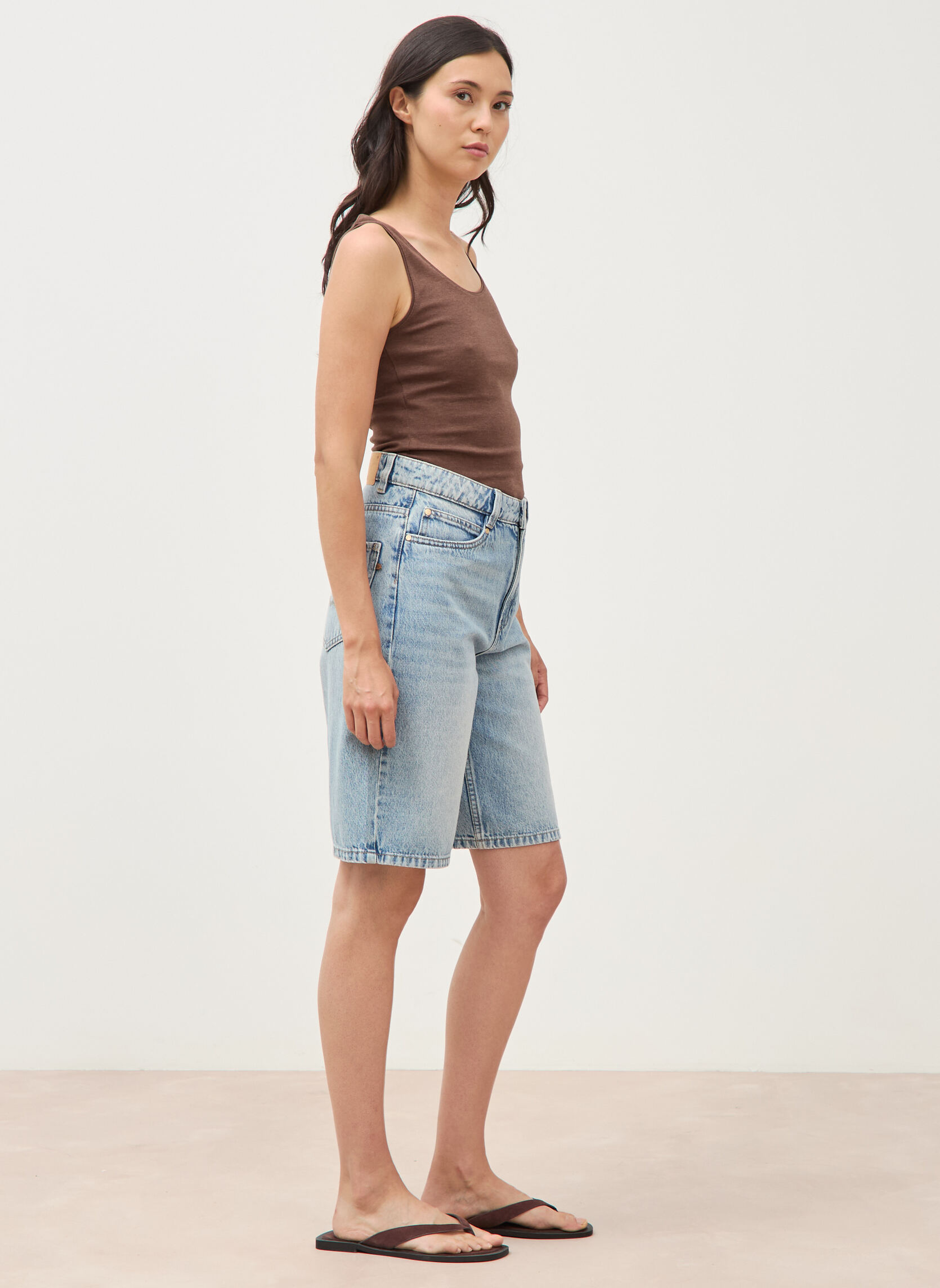 Shorts JORT1F femme bleu Bonobo Shorts JORT1F femme bleu Bleu clair