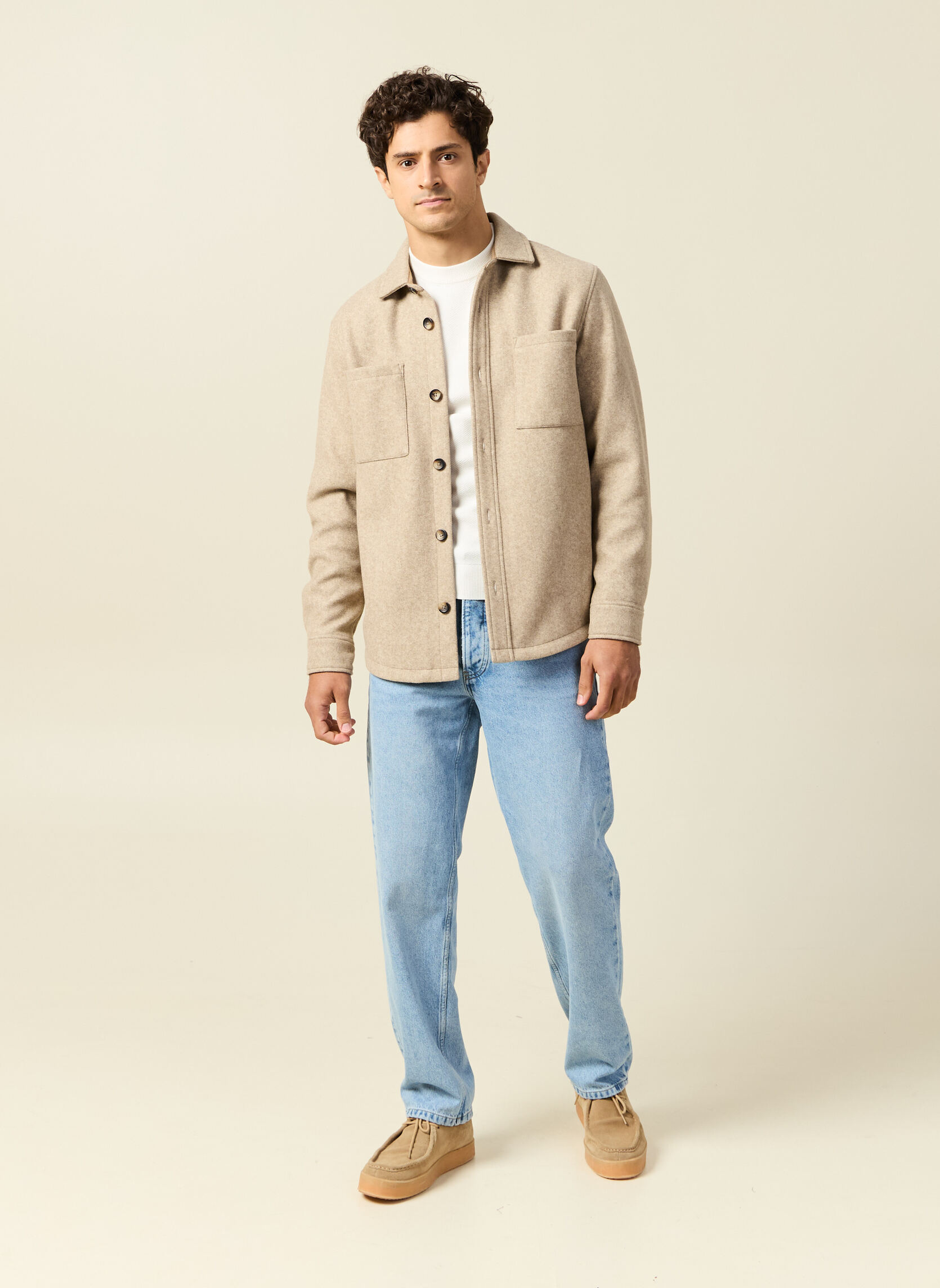 Jeans droit RELAX-INNOV homme bleu Bonobo Jeans droit RELAX-INNOV homme bleu Bleu clair