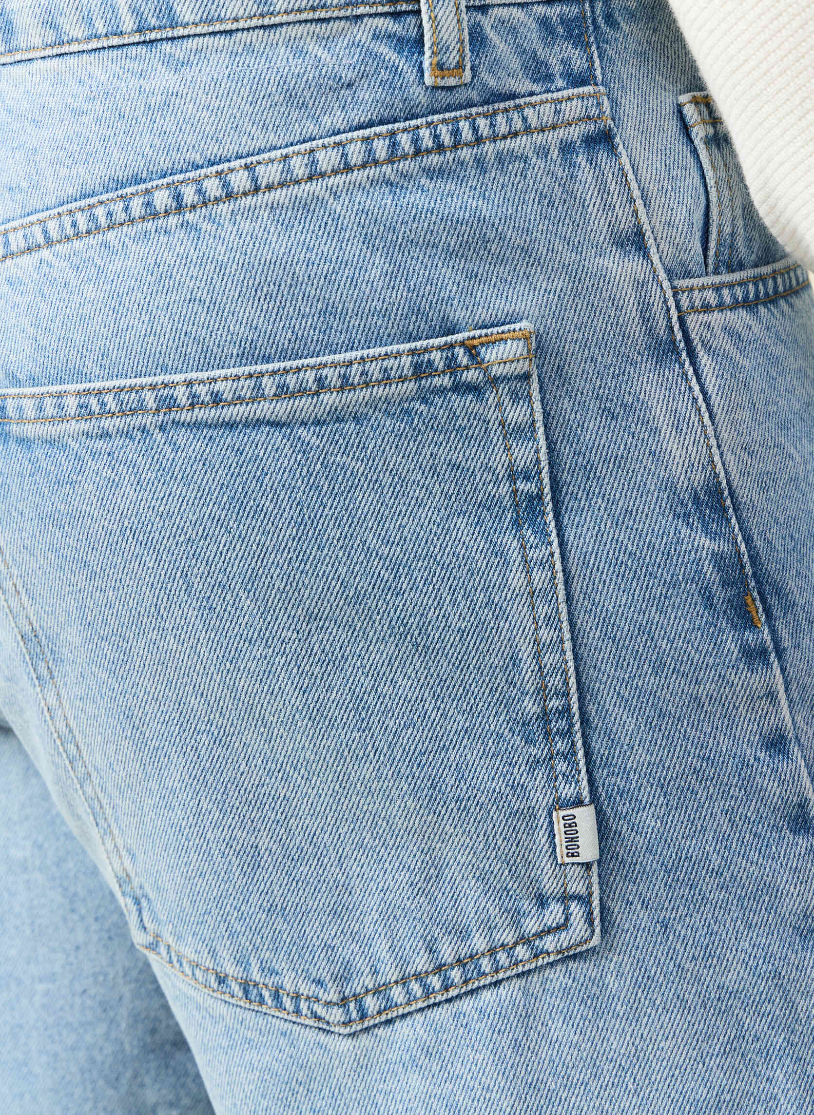 Jeans droit RELAX-INNOV homme bleu Bonobo Jeans droit RELAX-INNOV homme bleu Bleu clair