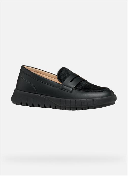 Geox Mocassins FLEXTRIDE WOMAN femme noir