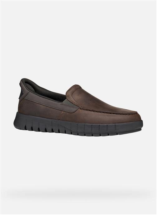 Geox Mocassins U FLEXTRIDE PLUS homme marron