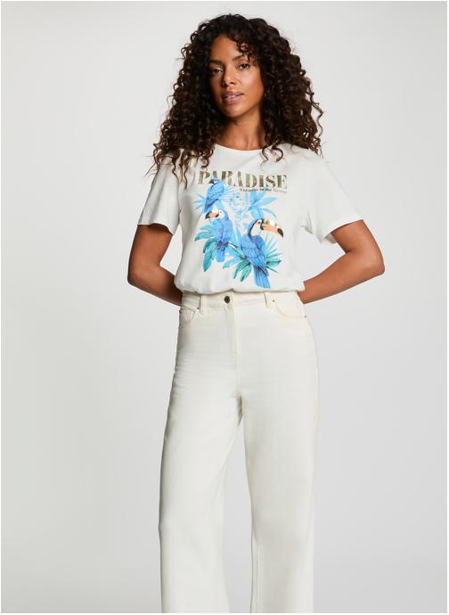 Morgan Tee-shirts 262-DPEROK femme blanc