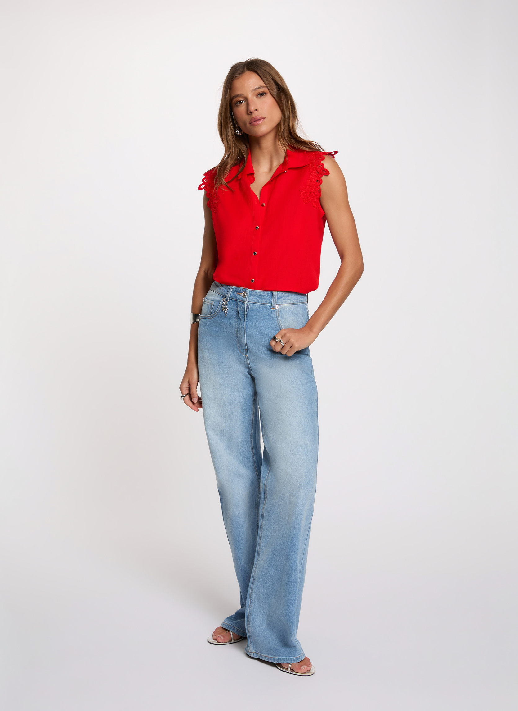 Débardeurs 262-DLISA femme rouge Morgan Débardeurs 262-DLISA femme rouge Rouge