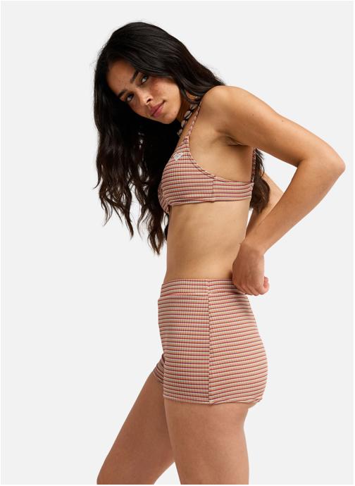 Roxy Bas de maillot shorty Wild Sunset Boyleg femme marron
