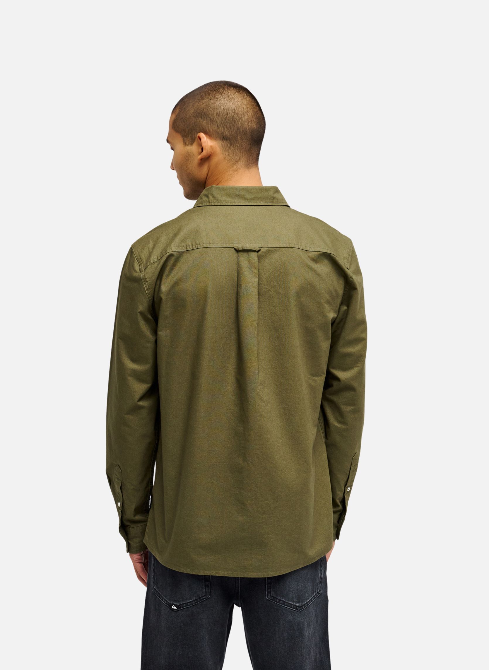Chemises Smoke Trail Oxford homme vert Quiksilver Chemises Smoke Trail Oxford homme vert Vert olive