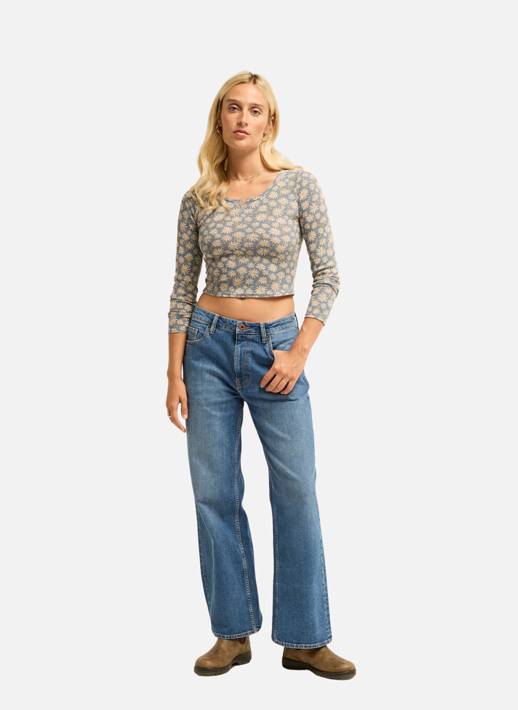 Jeans droit Shifter femme bleu Billabong Jeans droit Shifter femme bleu Bleu