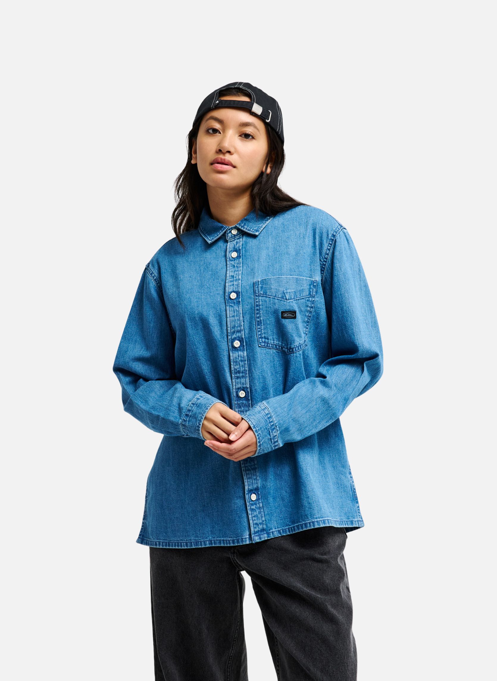 Chemises Cromwell femme bleu Quiksilver Chemises Cromwell femme bleu Bleu
