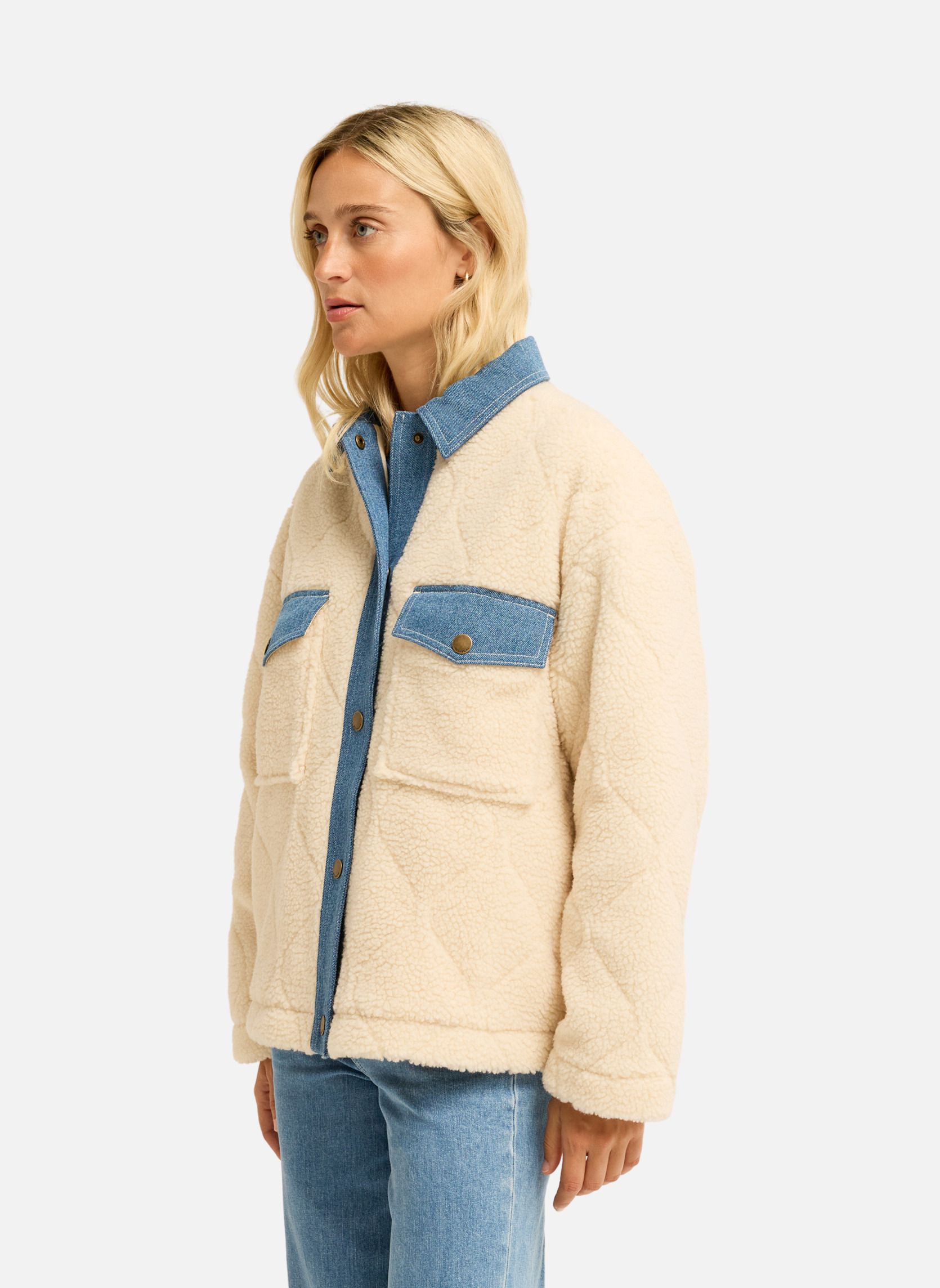 Blousons Stay Golden femme blanc Billabong Blousons Stay Golden femme blanc Blanc