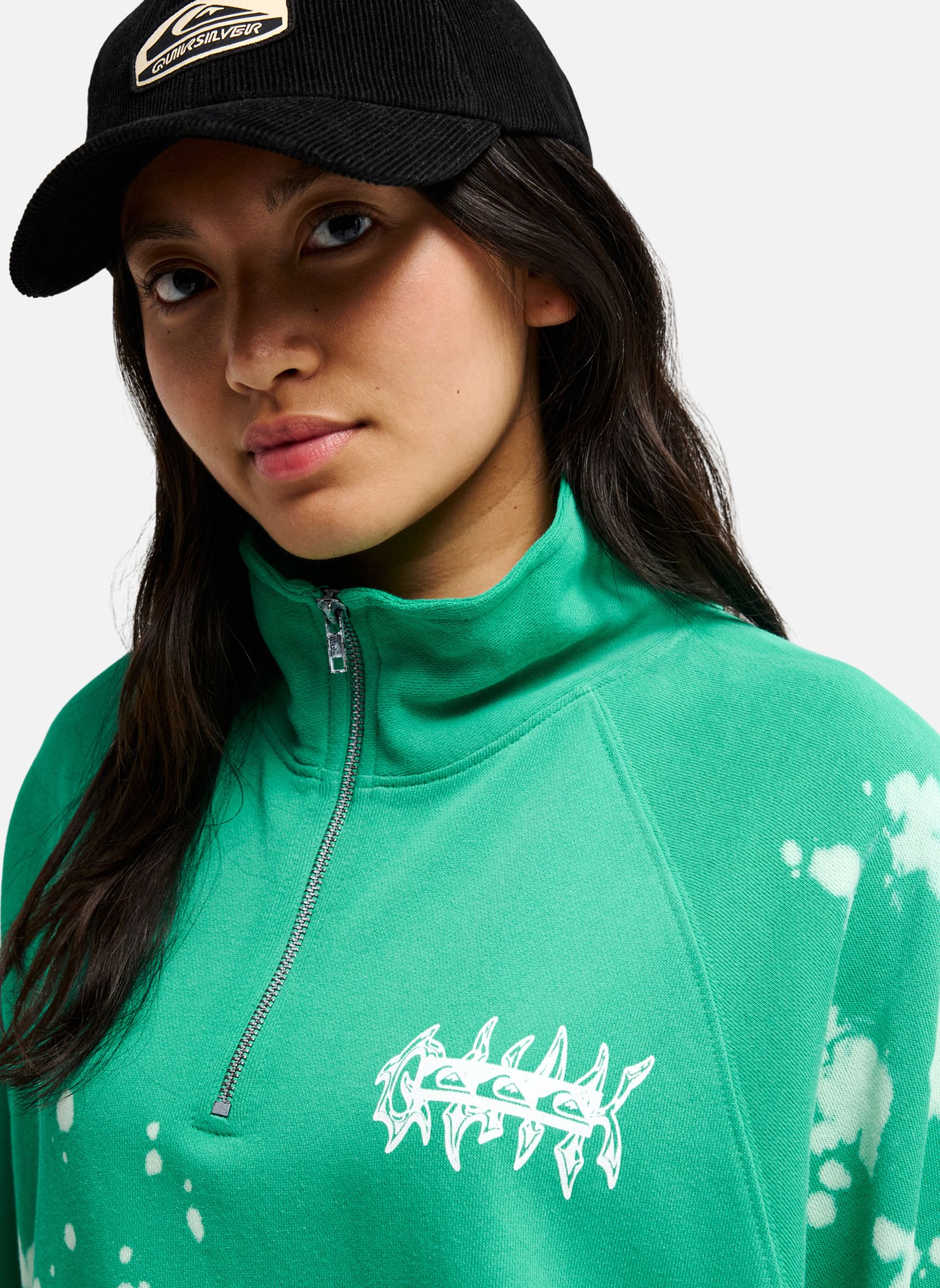 Sweats à capuche Coronet Peak femme vert Quiksilver Sweats à capuche Coronet Peak femme vert Vert