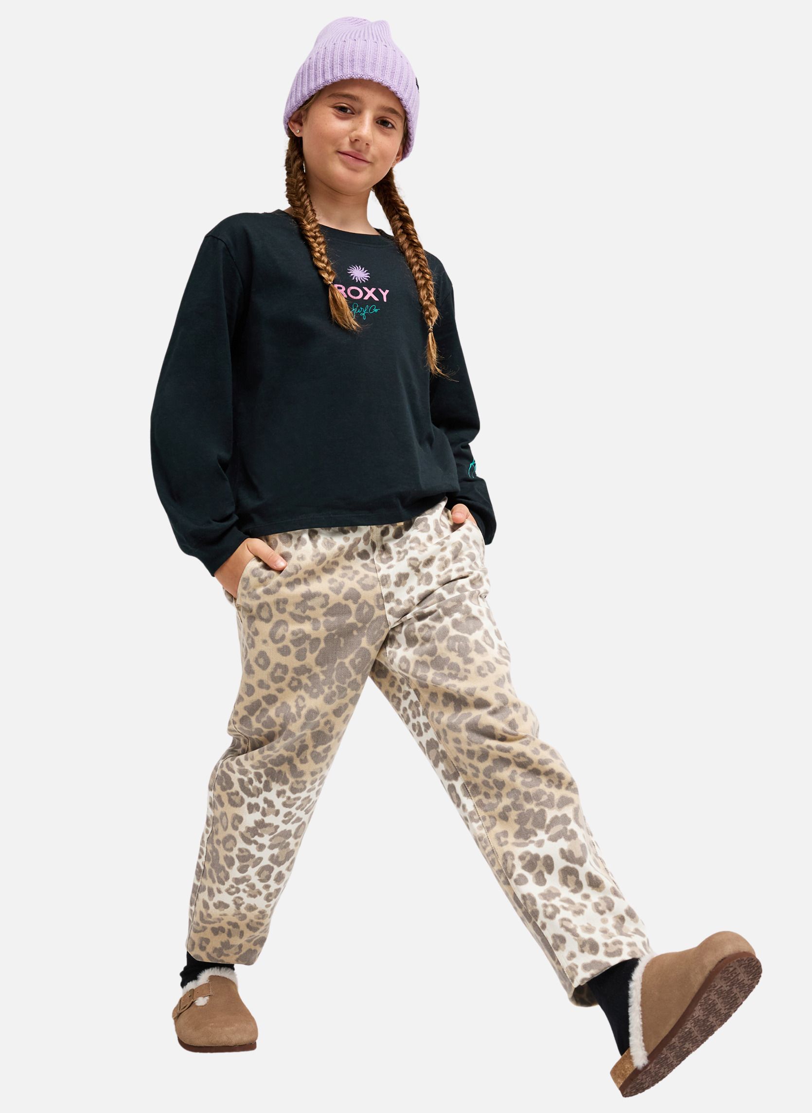 Pantalons Thousand Stars Printed fille beige Roxy Pantalons Thousand Stars Printed fille beige Beige