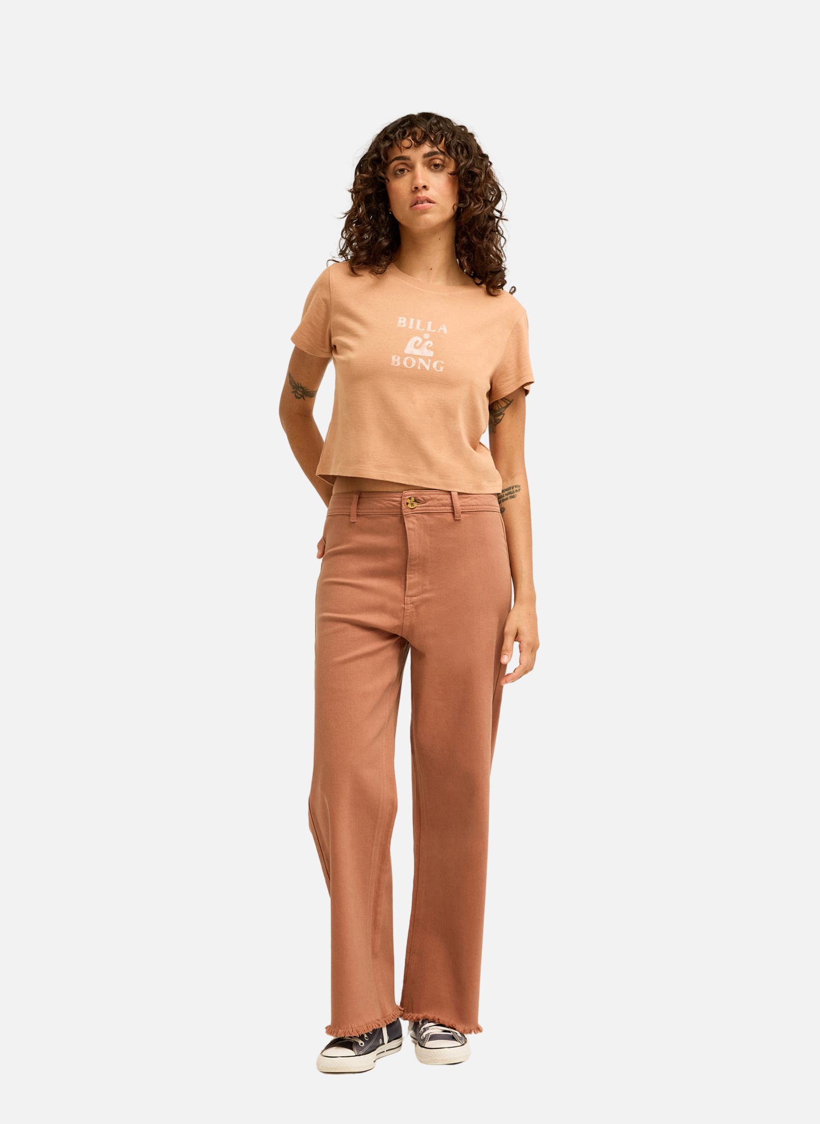 Pantalons droit Free Fall femme marron Billabong Pantalons droit Free Fall femme marron Marron