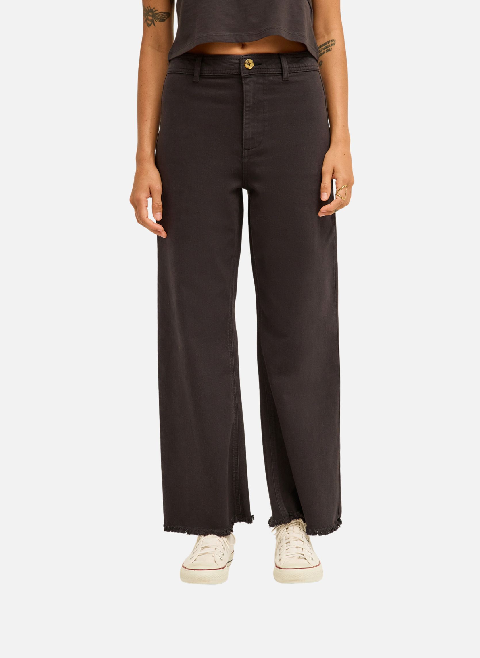 Pantalons droit Free Fall femme noir Billabong Pantalons droit Free Fall femme noir Noir