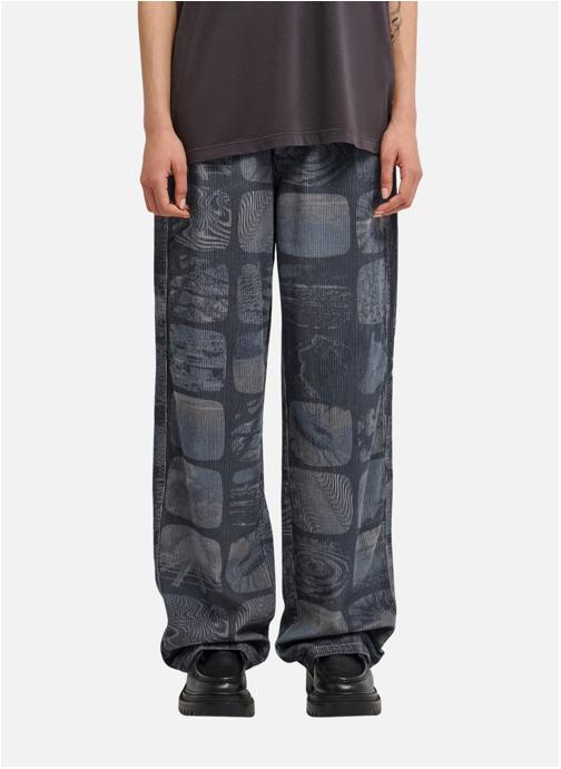 Element Pantalons droit 365 Corduroy femme bleu